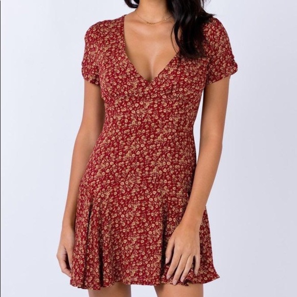 Princess Polly Iris Lake Mini Dress in Red